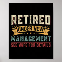 Ruhestand unter New Management Siehe Ehefrau Funny
