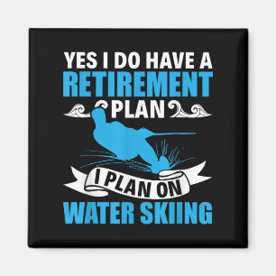 Ruhestand Wasserski Wasserski Wasserski Wasserski Magnet