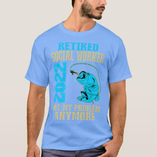 Ruheständige Sozialarbeiter 2022 Fishing Lover Ret T-Shirt