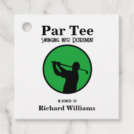 Ruheständiger Golf Player in Rente schwingen Geschenkanhänger