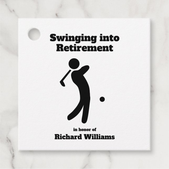 Ruheständiger Golf-Player in Ruhestand Geschenkanhänger (Vorderseite)