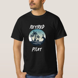 Ruheständiger Pilot Surfrennen Geschenkidee T - Sh T-Shirt