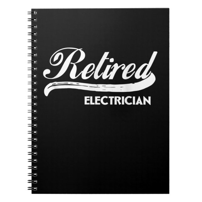 Ruheständischer Elektro-Party-Geschenk Notizblock (Vorderseite)