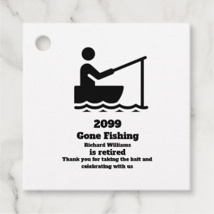 Ruheständler Fischen Moderne Minimalistische Alter Geschenkanhänger