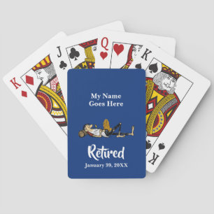Ruheständler-Spielkarten mit Rip van Winkle-Bild Spielkarten