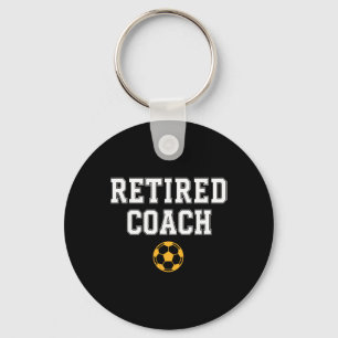 Ruheständler Trainer Fußballteam Mentor Schlüsselanhänger