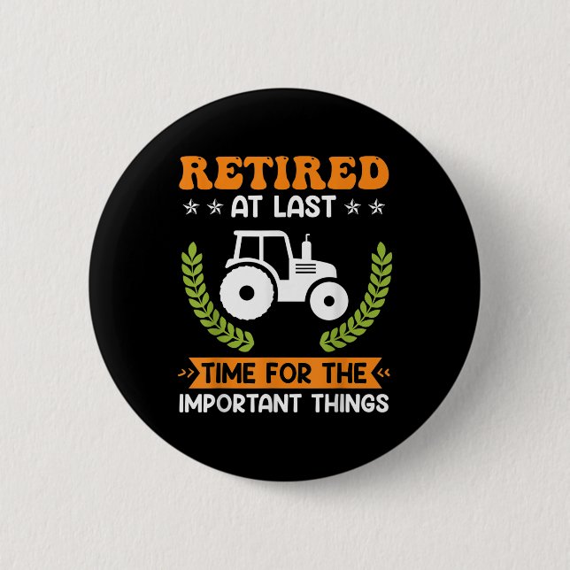 Ruheständler von Bauern Rente Button (Vorderseite)