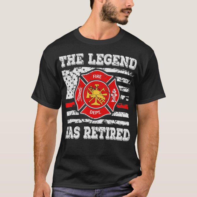 Ruheständlergeschenk für Feuerwehrleute 911 T-Shirt (Vorderseite)