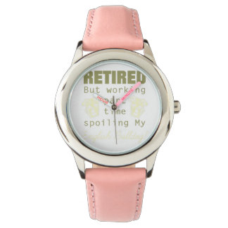 Ruheständlerin des englischen Bulldoghundes Armbanduhr