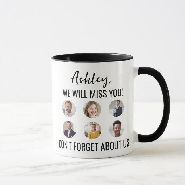 Ruheständlerin geht weg mit Fotos Tasse (Rechts)