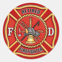 Ruheständlerin Runder Aufkleber