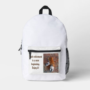 Ruheständlerkatze, die schläft bedruckter rucksack
