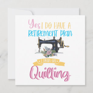 Ruheständlerquilt Quilting Crafting Hobby G Einladung