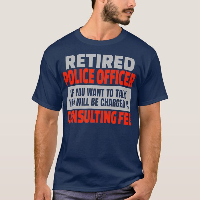 Ruheständlicher Polizeibeamter Funny Retirement Pa T-Shirt (Vorderseite)