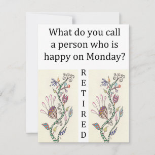 Ruhestands-Feier-Einladung Feiertagskarte