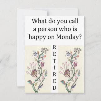 Ruhestands-Feier-Einladung Feiertagskarte