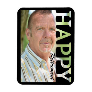 Ruhestands-Foto-Magnet   Personalisiertes Geschenk Magnet