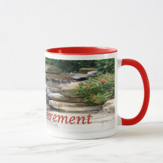 Ruhestands-Garten-Wasserfall-Kaskaden-Wecker-Tasse Tasse