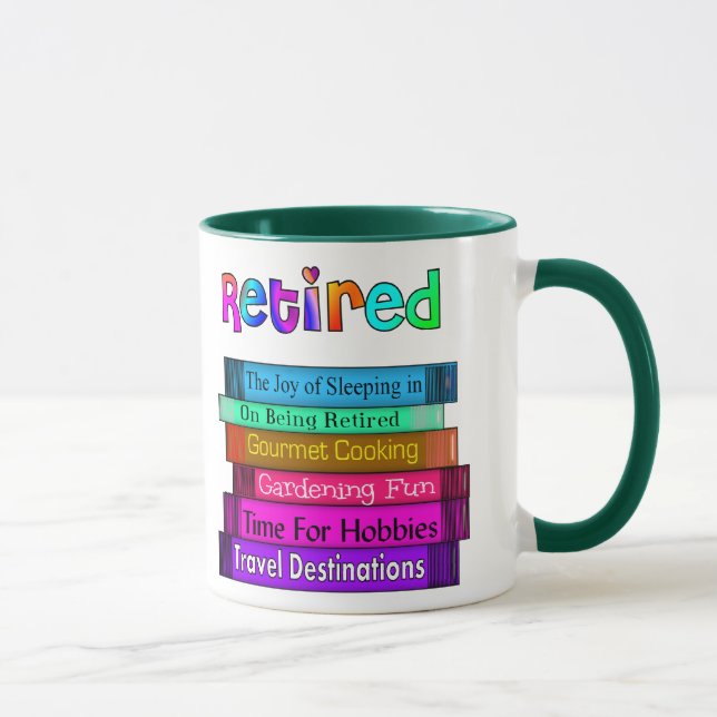 Ruhestands-Geschenk-einzigartiger Stapel des Tasse (Rechts)