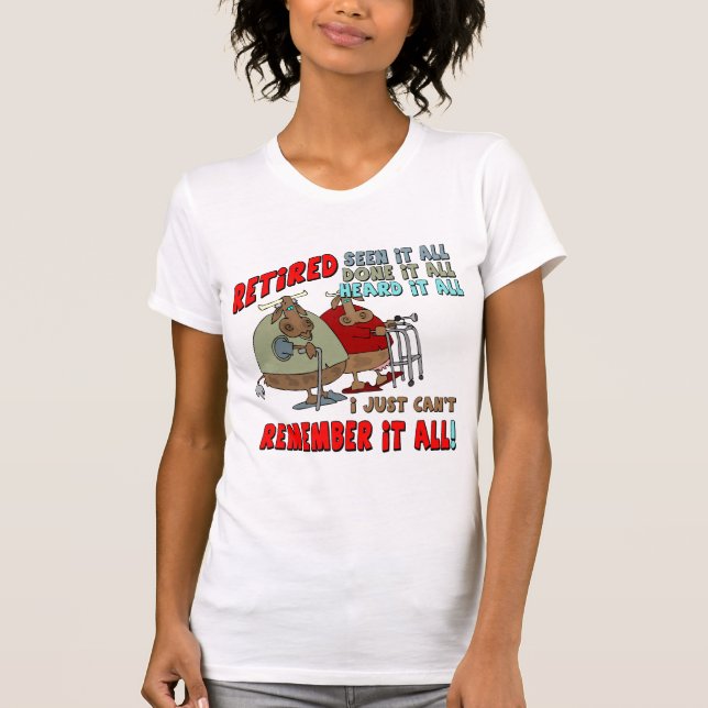 Ruhestands-Geschenke und Ruhestands-T - Shirts (Vorderseite)