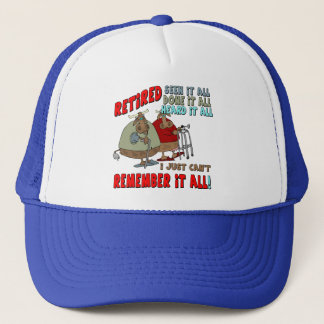 Ruhestands-Geschenke und Ruhestands-T - Shirts Truckerkappe