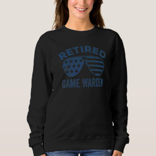 Ruhestands-Oldtimer-Sonnenbrille USA-Flagge Männer Sweatshirt
