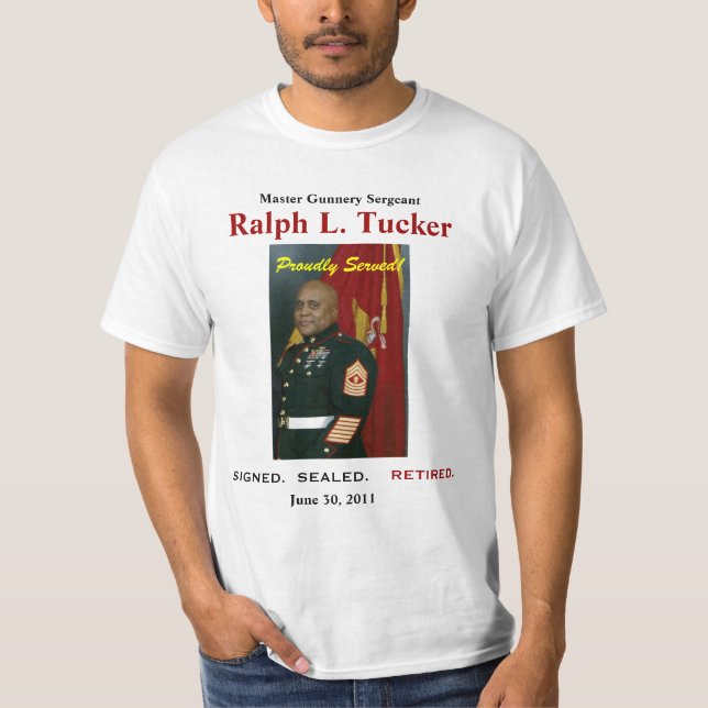 Ruhestands-Shirt Ralph Tucker T-Shirt (Vorderseite)