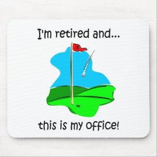 Ruhestands-Spaß für Golfspieler Mousepad
