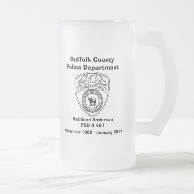 Ruhestands-Tasse Mattglas Bierglas (Rechts)