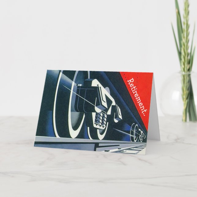 Ruhestandsbahn Metapher wechseln Gleise! Karte (Vorderseite)