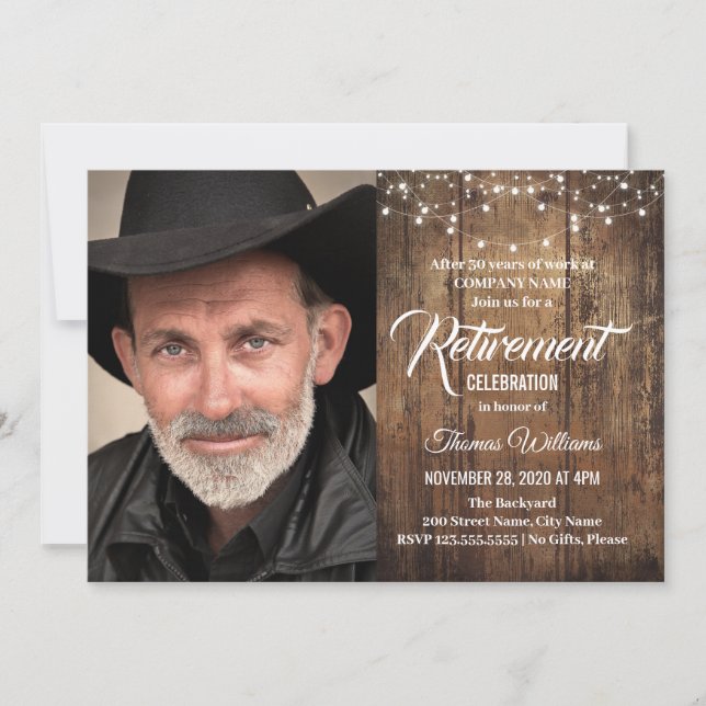 Ruhestandseinladung Einladung (Vorderseite)