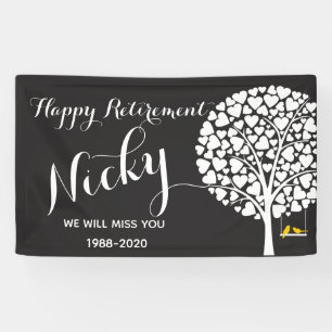 Ruhestandsfahne personalisiert banner