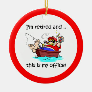 Ruhestandsfischen Keramikornament