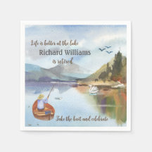 Ruhestandsfischerei am Seeufer