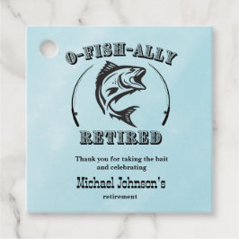 Ruhestandsfischerei auf O-Fisch in Ruhestand Geschenkanhänger