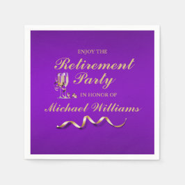 Ruhestandsformal Classic Champagner Glass Serviette