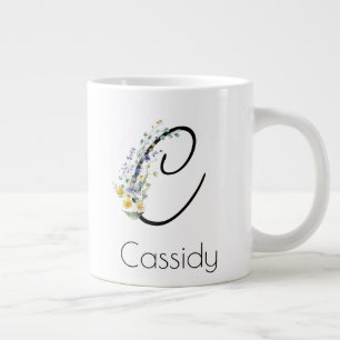 Ruhestandsgeschenk Arbeitgeber monogramm Aquarell Jumbo-Tasse