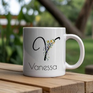 Ruhestandsgeschenk Arbeitgeber monogramm Aquarell Jumbo-Tasse