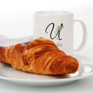 Ruhestandsgeschenk Arbeitgeber Monogramm Aquarell  Jumbo-Tasse