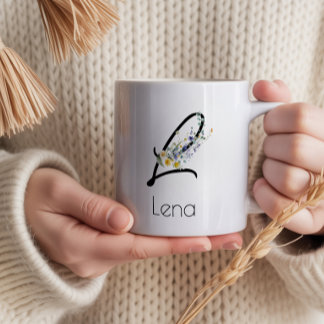 Ruhestandsgeschenk Arbeitgeber monogramm Aquarell Jumbo-Tasse