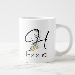 Ruhestandsgeschenk Arbeitgeber monogramm Aquarell Jumbo-Tasse