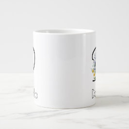 Ruhestandsgeschenk Arbeitgeber monogramm Aquarell Jumbo-Tasse