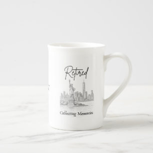 Ruhestandsgeschenk für Reisende Prozellantasse