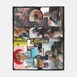 Ruhestandsgeschenk, lustige Foto-Zeitleiste Fleecedecke