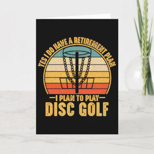 Ruhestandsgeschenke für Disc-Golfer Lustige Disc-G Karte