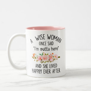 Ruhestandsgeschenke für Frauen, Lustige Ruhestands Zweifarbige Tasse