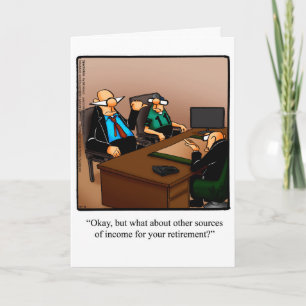 Ruhestandsgrußkarte Spaß "Spectickles" Karte