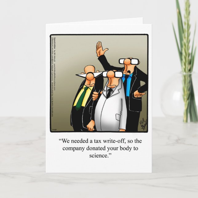 Ruhestandsgrußkarte Spaß "Spectickles" Karte (Vorderseite)