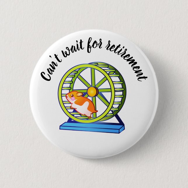 Ruhestandshamster Button (Vorderseite)