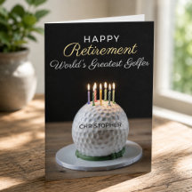 Ruhestandskarte 'Bester Golfer der Welt'